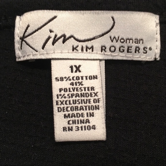 Kim Roger’s “Woman” Collection dressy blouse 1X - Picture 3 of 8